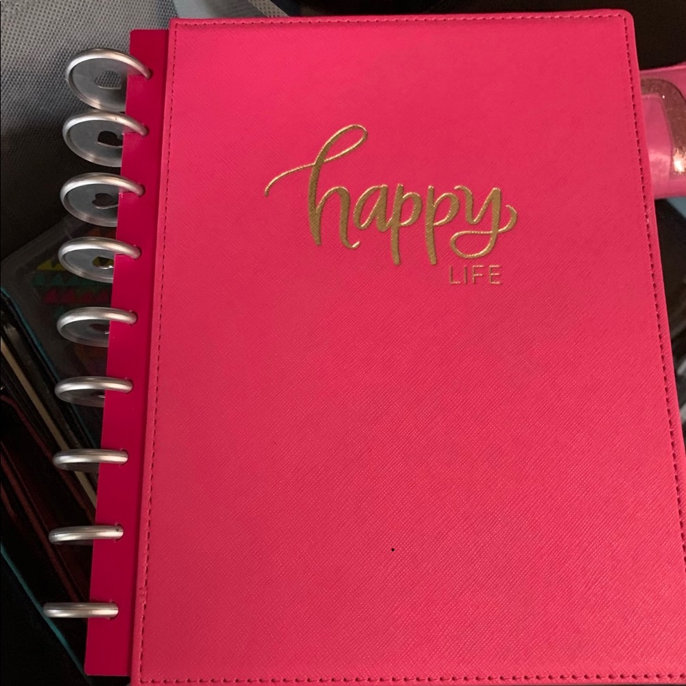 Happy Planner hard cover/back with rings